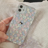 フラワースプラッシュジェリーハードアイフォンケース/Flower Splash Jelly Hard phone case
