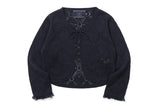 パンチングリボンカーディガン / PUNCHING RIBBON CARDIGAN_NAVY