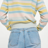 STRIPE SHORT PULLOVER_LIGHT BLUE