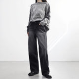 Hanne Dark Blue Washing Denim Pants