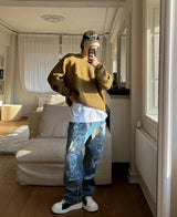 ダーティーウォッシングワイドデニム / Dirty washing wide denim (1 color)
