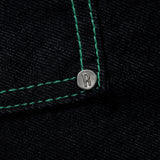 カラースティッチデニムパンツ / COLOR STITCH PANEL DENIM PANTS - BLACK