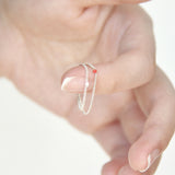 オンリーシルバーチェーンリング / Only Silver Chain Ring (Black)