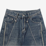 Weather Cable Vintage Denim Pants (belt set)