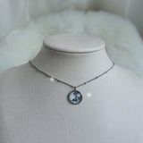ソーラーシステムプラネットシリーズ -  ザムーンセミチョーカーネックレス / Solar System Planets Series - The Moon Semi Choker Necklace