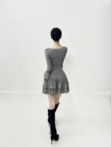 1020. Rosen span cancan mini sk (2color)