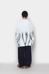 フレームオーバー長袖Tシャツ