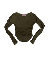 PNFメイド モモシャーリングトップ / PNF made MOMO Shirring top