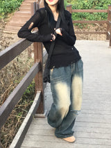 デモリデストロイⅤネックニット