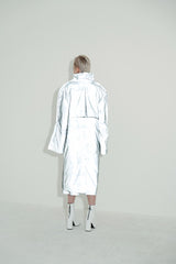 リフレクティブディコンストラクテッドトレンチコート / Refelctive Deconstructed Trench Coat (4464553328758)