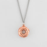 ドーナツネックレスシルバー925(18kローズゴールドプレイティドゥ ) / DONUT NEC SILVER925(18K ROSEGOLD PLATED) (6637084147830)