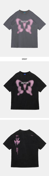 Butterfly Washing Overfit T-Shirt