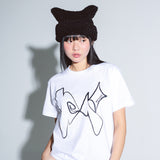MIGNON LOGO HOLE GRAPHIC SHORT SLEEVE (WHITE)
