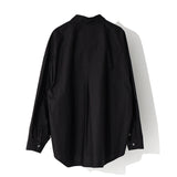 レクシオンカーブドジップオーバーシャツ / REXION CURVED ZIP-OVER SHIRT_BK