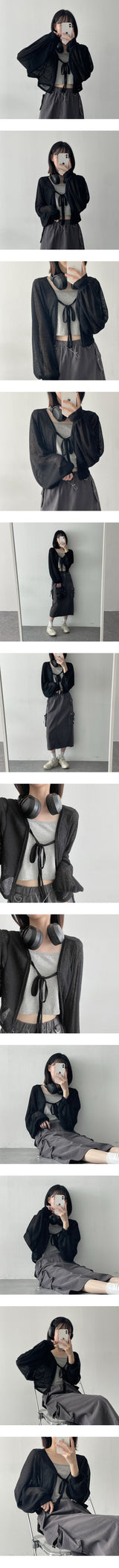 ニューリボンボレロカーディガン / New Ribbon Bolero Cardigan
