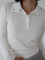 シャツカラーカラーTシャツ/Shirt color color T-shirt (3color)