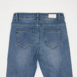 ハイスパンデックスデストロイドスキニージーンズ/HIGH SPANDEX DESTROYED LIGHT BLUE SKINNY JEAN [6060]