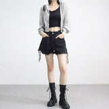 Rant see-through linen zip-up