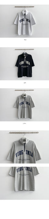 Burgess Half Zip-Up Anorak Short-Sleeved T-Shirt