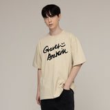 ドローイングロゴスマイルショートスリーブTシャツ/Drawing Logo Smile Short Sleeve T-Shirt