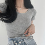 レーヨンブレンドショートスリーブTシャツ