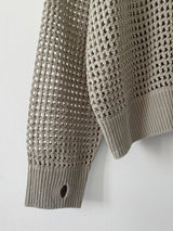 Netting round neck knit