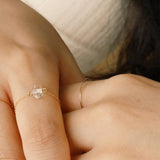 14K GOLD PLAIN RING_2COLOR (6680867995766)