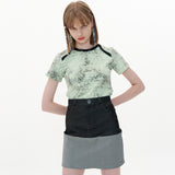 Stone Crop-T shirt [Light Green] (6593597669494)