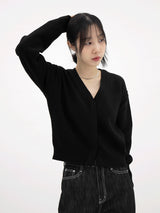 グランドVネックウールカーディガン / Grand V-neck wool cardigan (8color)