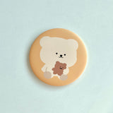 Bear round mini mirror (6695802601590)