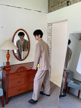 Autumn mute set up wide pants