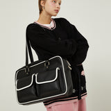 Two pocket big shoulder bag