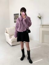 [MADE] Pudding Fur Jacket (Lavender Purple)