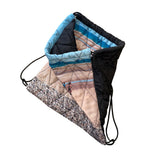 ピンクパッドストリングバッグ / Print padded string bag