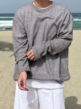 COZY LONG LOOSEFIT DAILY SLEEVE(3COLOR)