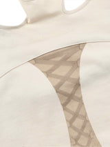 ロマンティサイズバックレストップ / Romanticize Balckless Top BEIGE