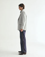 UNISEX HAIRY WOOL COAT JACKET M - BYRDEYE GRAY (6636064669814)