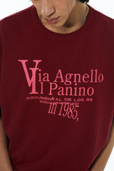 パニーノTシャツ/PANINO TEE [BURGUNDY]