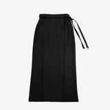 Ash long D belt skirt