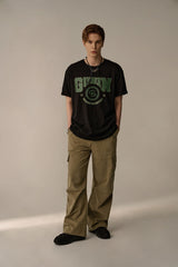 SUEDE COTTON CARGO PHANTS (KHAKI)