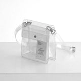 クリアpvcストラップポーチ / Clear pvc strap pouch_gliter