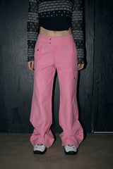 classic cargo slacks - pink