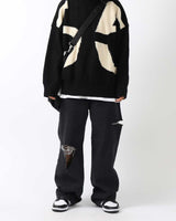 ムパナイフカッティングデニムパンツ / Mupa Knife Cutting Denim Pants (2color)