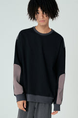 ノベルティエルボーカットスウェットシャツT61/Novelty Elbow-Cut Sweatshirt T61 Black