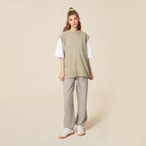 ROUND NECK KNIT VEST_LIGHT KHAKI (6610804211830)