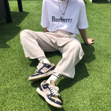 サイドスナップボタンクロップワイドパンツ / Side Snap Button Crop Wide Pants (4586090102902)
