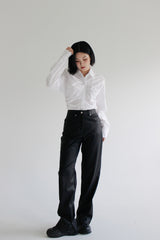 エンボレザーパンツ/Embo Leather Pants (2color)