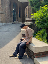 クールリネンハーフバンディングパンツ/Cool linen half banding pants 5color