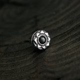 サンライトS1ジェムストーンシルバースタッズイヤリング / Sunlight-S1 Gemstone silver stud earring (4593358209142)