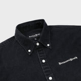 ザエッセンシャルデニムシャツ/RUNDOWNYOUTH The Essential Denim Shirt Black 02